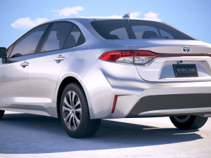 Toyota Corolla Sedan Hybrid US 2020 Modèle 3D