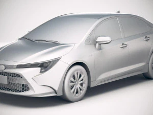 Toyota Corolla Sedan Hybrid US 2020 3D Model