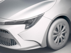 Toyota Corolla Sedan Hybrid US 2020 Modèle 3D