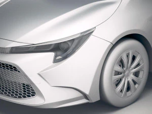 Toyota Corolla Sedan Hybrid US 2020 3D Model
