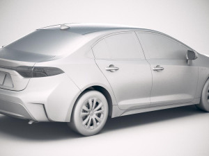 Toyota Corolla Sedan Hybrid US 2020 Modèle 3D