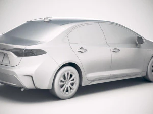 Toyota Corolla Sedan Hybrid US 2020 3D Model