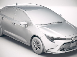 Toyota Corolla Sedan Hybrid US 2020 Modèle 3D