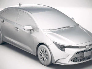 Toyota Corolla Sedan Hybrid US 2020 3D Model