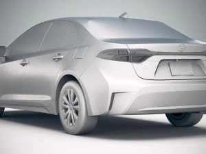 Toyota Corolla Sedan Hybrid US 2020 3D Model
