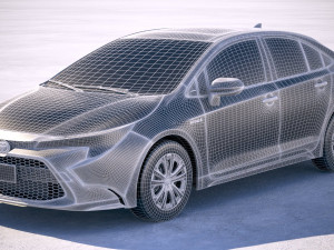 Toyota Corolla Sedan Hybrid US 2020 Modèle 3D