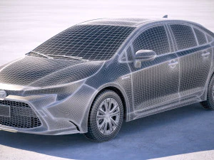 Toyota Corolla Sedan Hybrid US 2020 3D Model