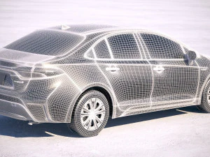Toyota Corolla Sedan Hybrid US 2020 3D Model