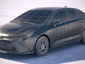 Toyota Corolla Sedan Hybrid US 2020 3D Model