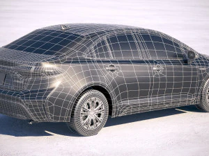 Toyota Corolla Sedan Hybrid US 2020 3D Model