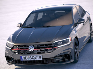 Volkswagen Jetta GLI 2019 Modèle 3D