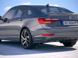 Volkswagen Jetta GLI 2019 Modèle 3D