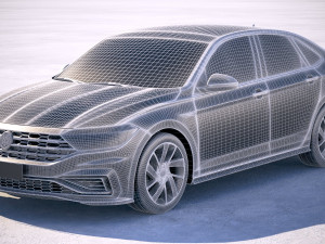 Volkswagen Jetta GLI 2019 Modèle 3D