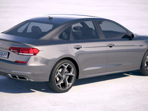 Volkswagen Passat R-line 2020 3D Model