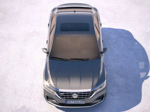 Volkswagen Passat R-line 2020 3D Model