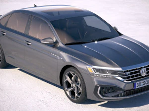 Volkswagen Passat R-line 2020 3D Model