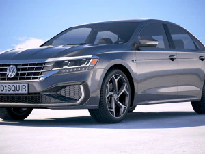 Volkswagen Passat R-line 2020 3D Model