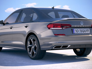 Volkswagen Passat R-line 2020 Modello 3D