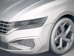 Volkswagen Passat R-line 2020 3D Model