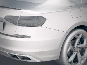 Volkswagen Passat R-line 2020 3D Model