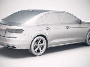Volkswagen Passat R-line 2020 Modello 3D