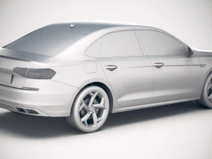 Volkswagen Passat R-line 2020 3D Model