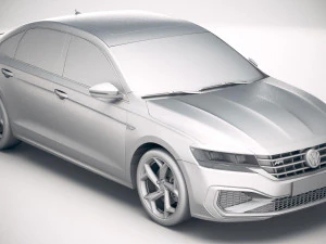 Volkswagen Passat R-line 2020 3D Model