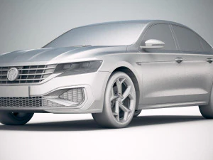 Volkswagen Passat R-line 2020 3D Model