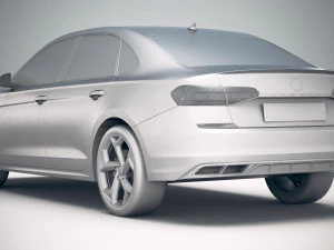 Volkswagen Passat R-line 2020 3D Model