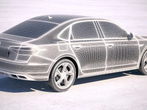 Volkswagen Passat R-line 2020 3D Model