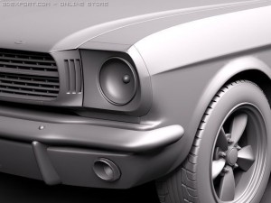 Mustang Fastback 1964-1966 3D मॉडल