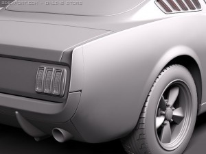 Mustang Fastback 1964-1966 3D मॉडल