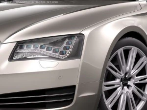 Audi A8 2011 3D Model