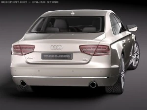 Audi A8 2011 3D Model