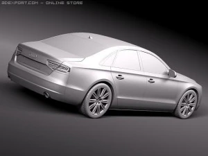 Audi A8 2011 3D Model