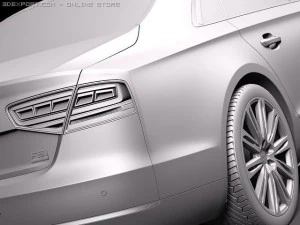 Audi A8 2011 3D Model