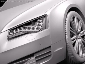 Audi A8 2011 3D Model