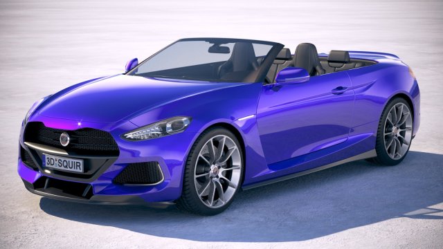 Generic Convertible 2019 3D Model .c4d .max .obj .3ds .fbx .stl .blend