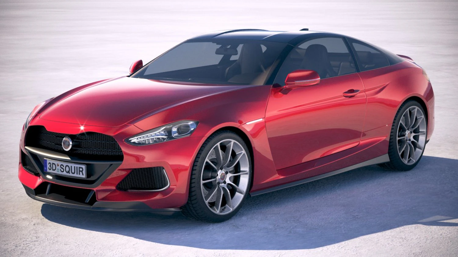 Generic Coupe 2019 3D Model .c4d .max .obj .3ds .fbx .stl .blend 