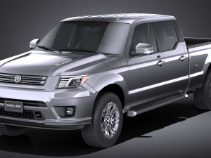 Generic Pickup 2015 lowpoly 3D Model