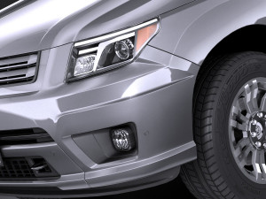 Generic Pickup 2015 lowpoly 3D Model