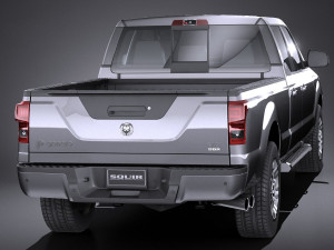 Generic Pickup 2015 lowpoly 3D Model