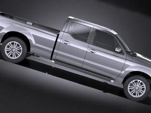 Generic Pickup 2015 lowpoly 3D Model