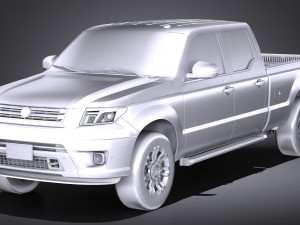 Generic Pickup 2015 lowpoly 3D Model