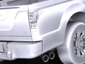 Generic Pickup 2015 lowpoly 3D Model