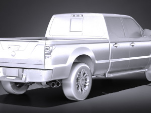 Generic Pickup 2015 lowpoly 3D Model