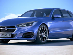 Generic Wagon Estate 2019 3D Model