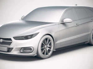 Generic Wagon Estate 2019 3D Model