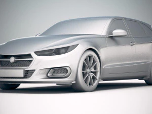 Generic Wagon Estate 2019 3D Model
