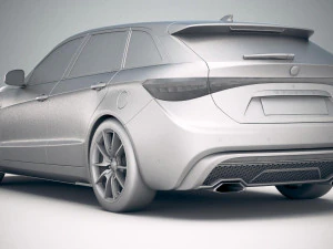 Generic Wagon Estate 2019 3D Model